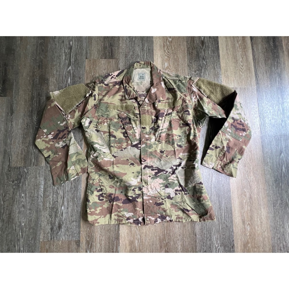 Military OCP Camo Combat Coat Mens Medium Long Green Multicam Tactical Jacket